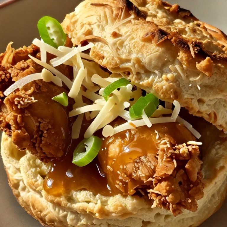 Easy Hot Honey Chicken Biscuits