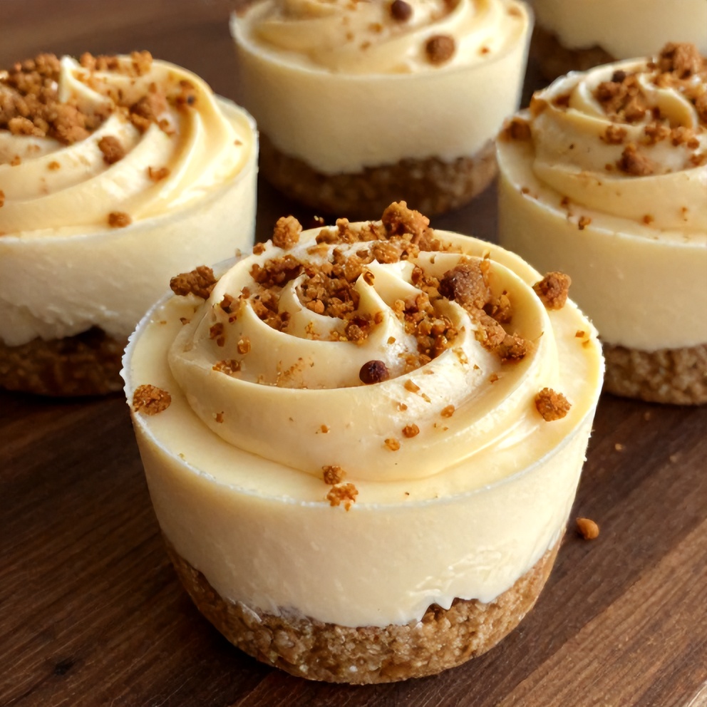 Easy No-Bake Biscoff Cheesecake Cups