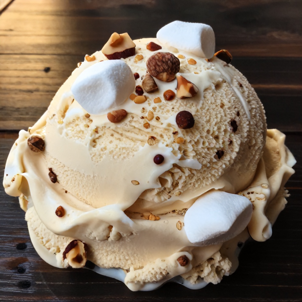 Easy No-Churn Rocky Road Ice Cream