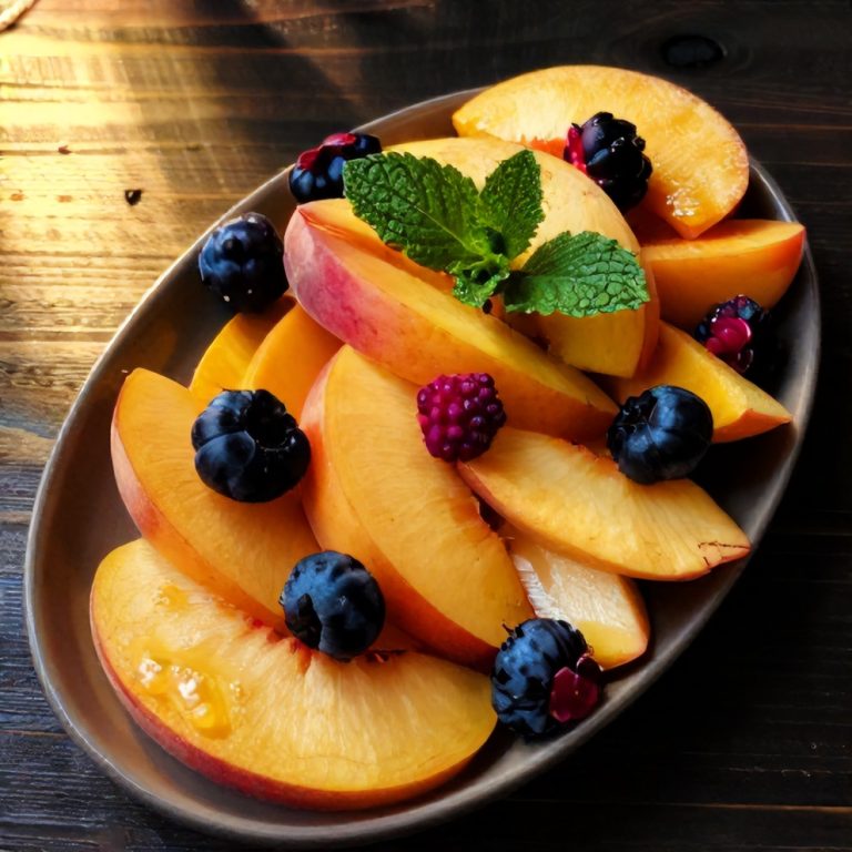 Easy Peach Berry Fruit Salad