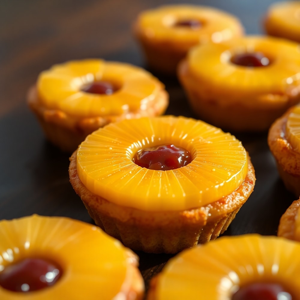 Pineapple Mascarpone Upside-Down Mini Cakes