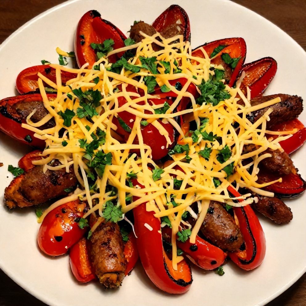 Delicious Sheet Pan Sausage Peppers