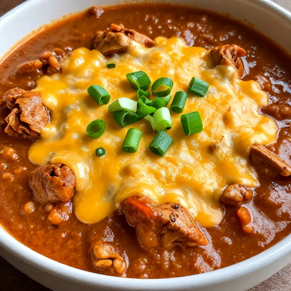 Easy Slow Cooker Buffalo Chicken Chili Final