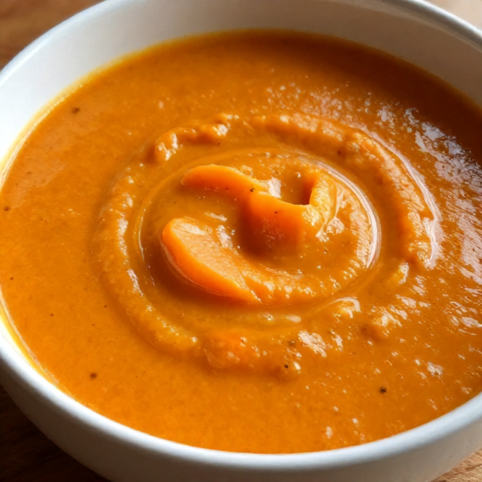 Easy Spicy Miso Carrot Soup