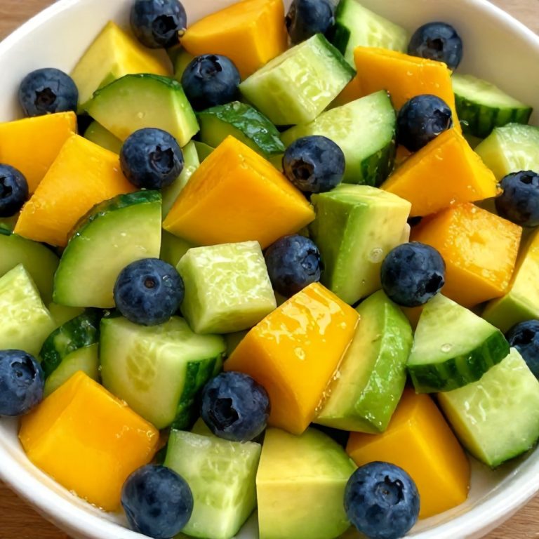 fresh mango cucumber salad