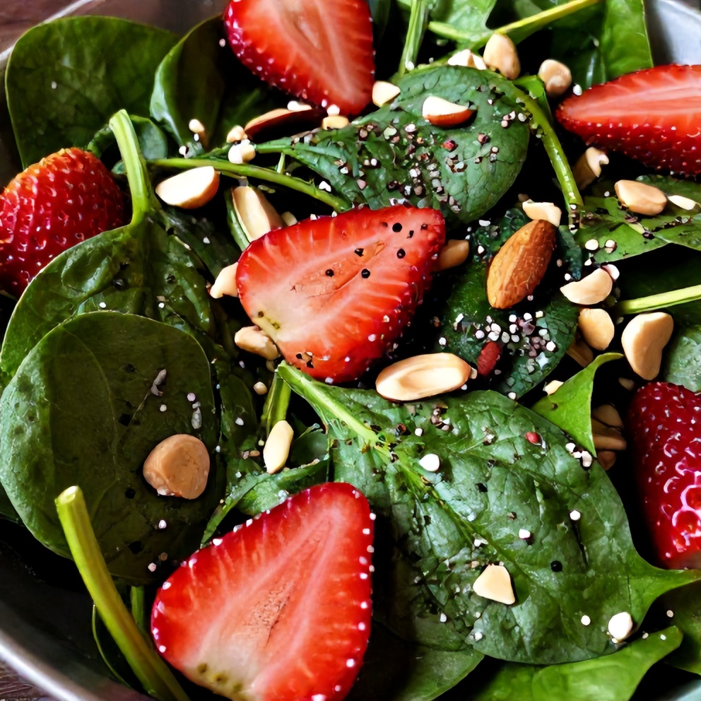 Fresh Strawberry Spinach Salad