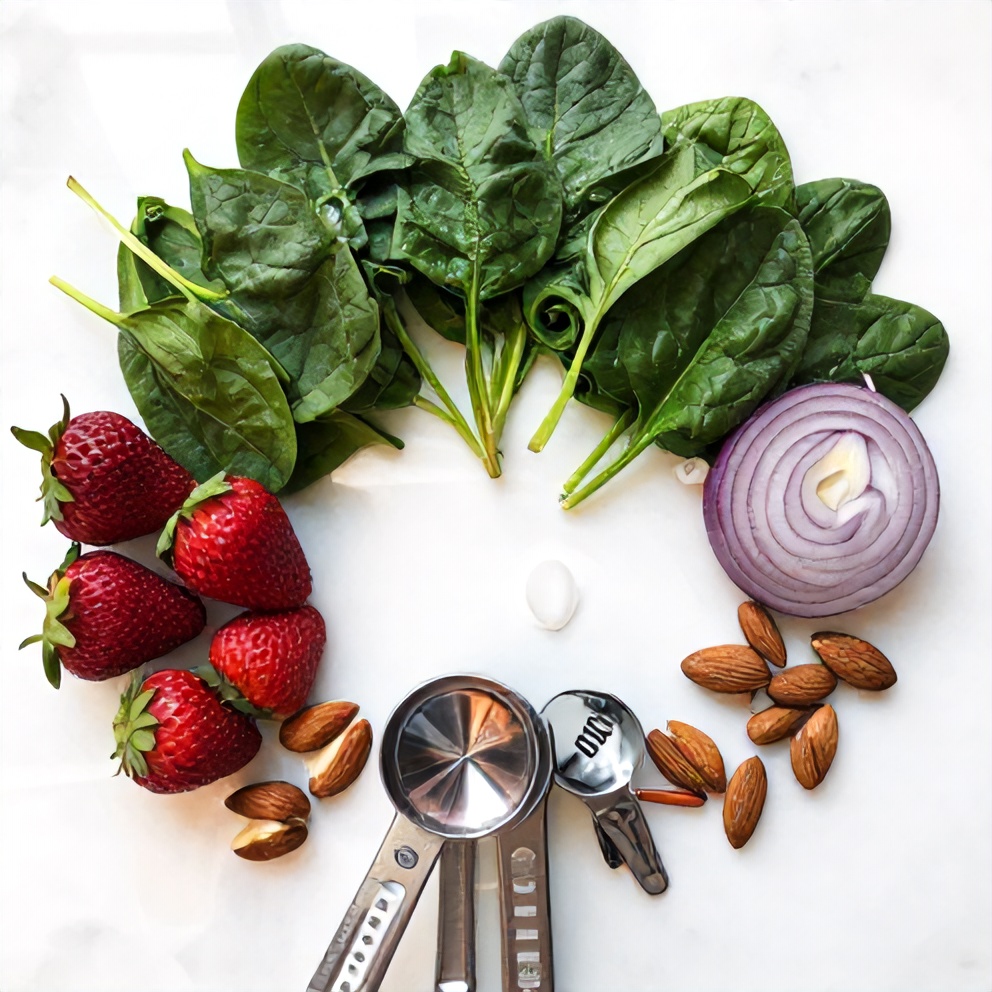 Strawberry Spinach Salad Ingredients