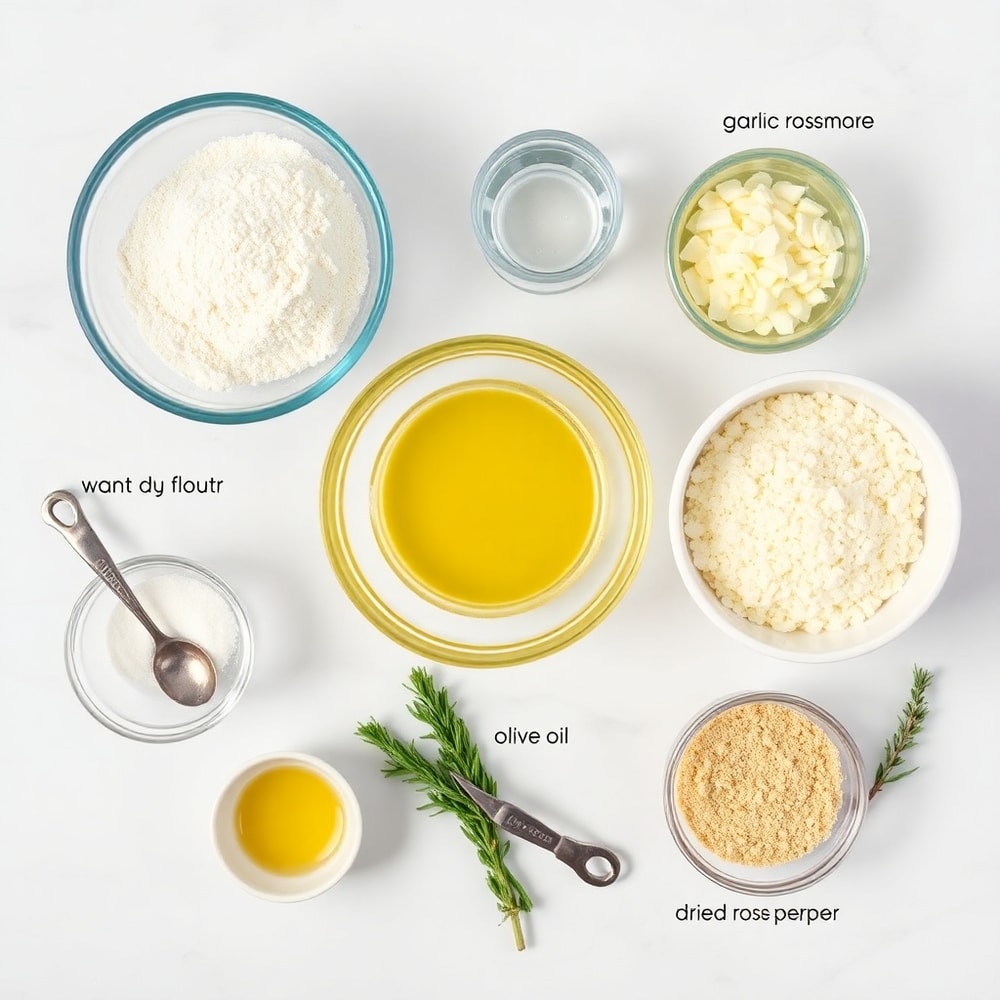 Garlic Parmesan Focaccia Ingredients
