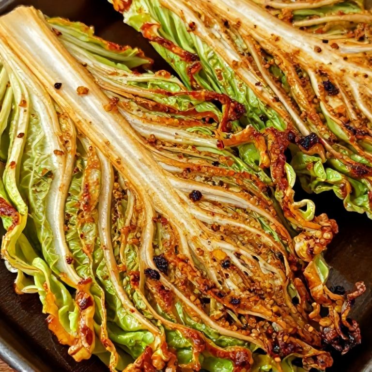 Garlic Roasted Cabbage Steaks