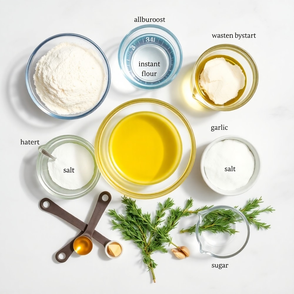 Garlic Rosemary Focaccia Muffins ingredients