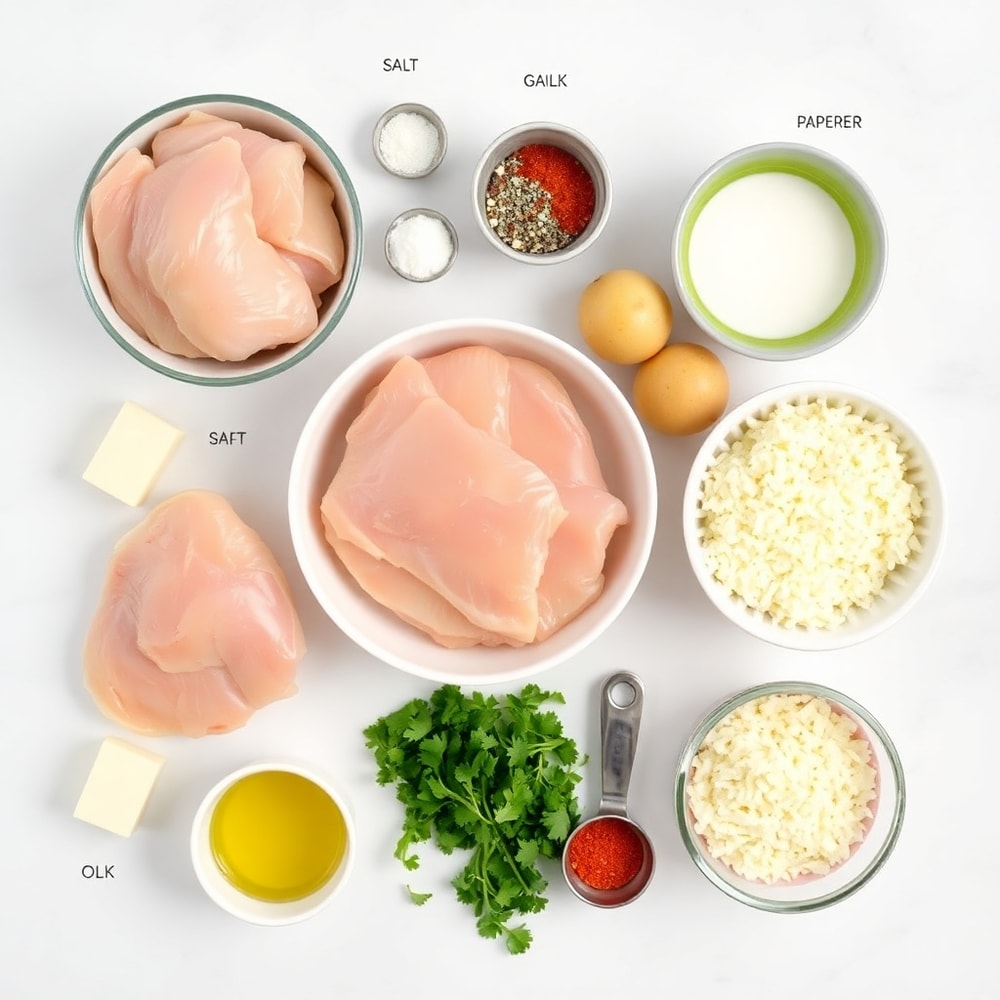 Raw Ingredients for Grilled Chicken Mashed Potato Bowls