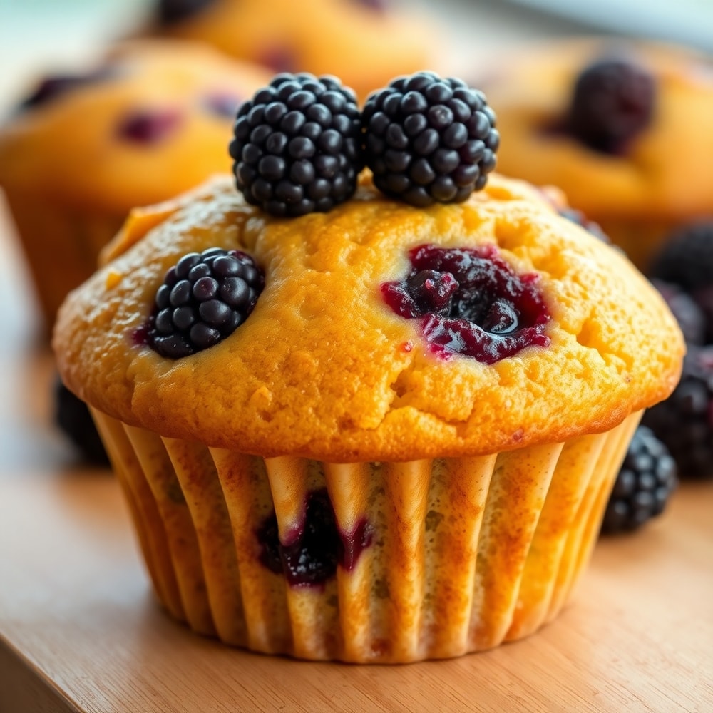 homemade blackberry muffins