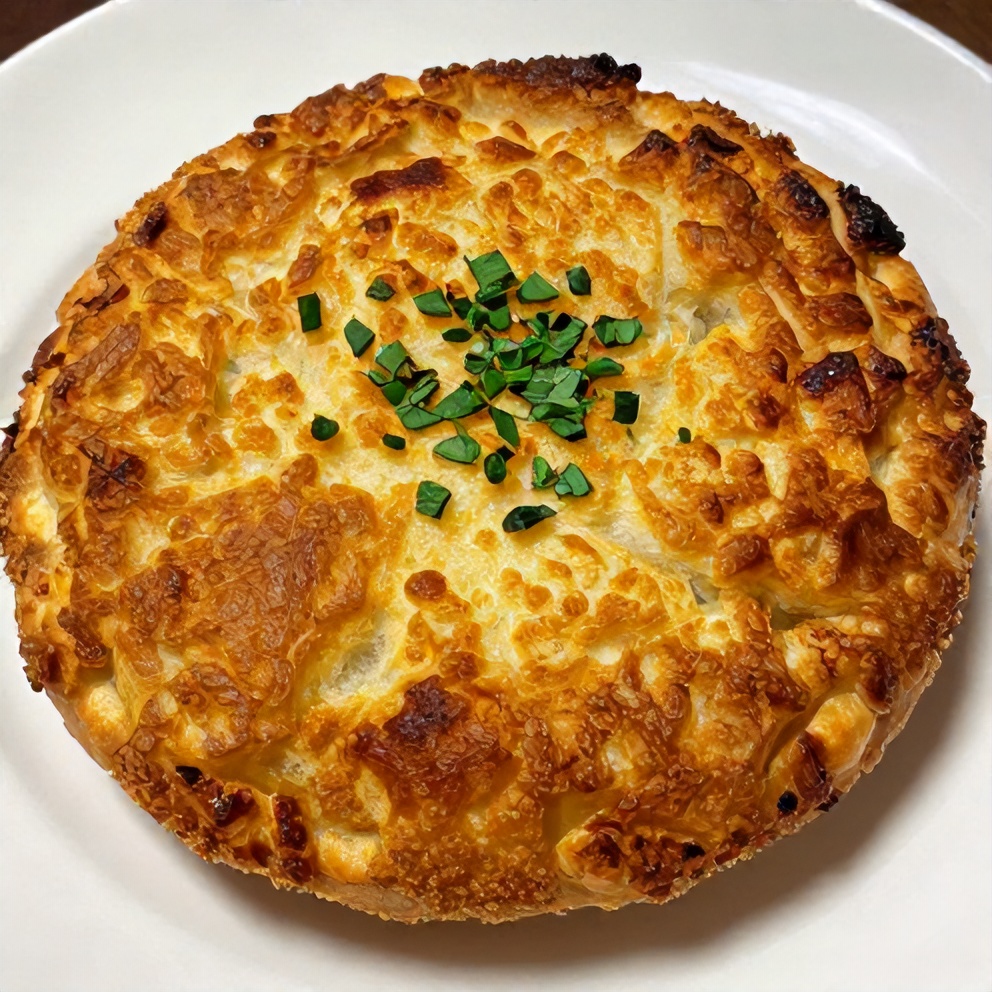 Plated serving of homemade breakfast hot pockets on a white plate