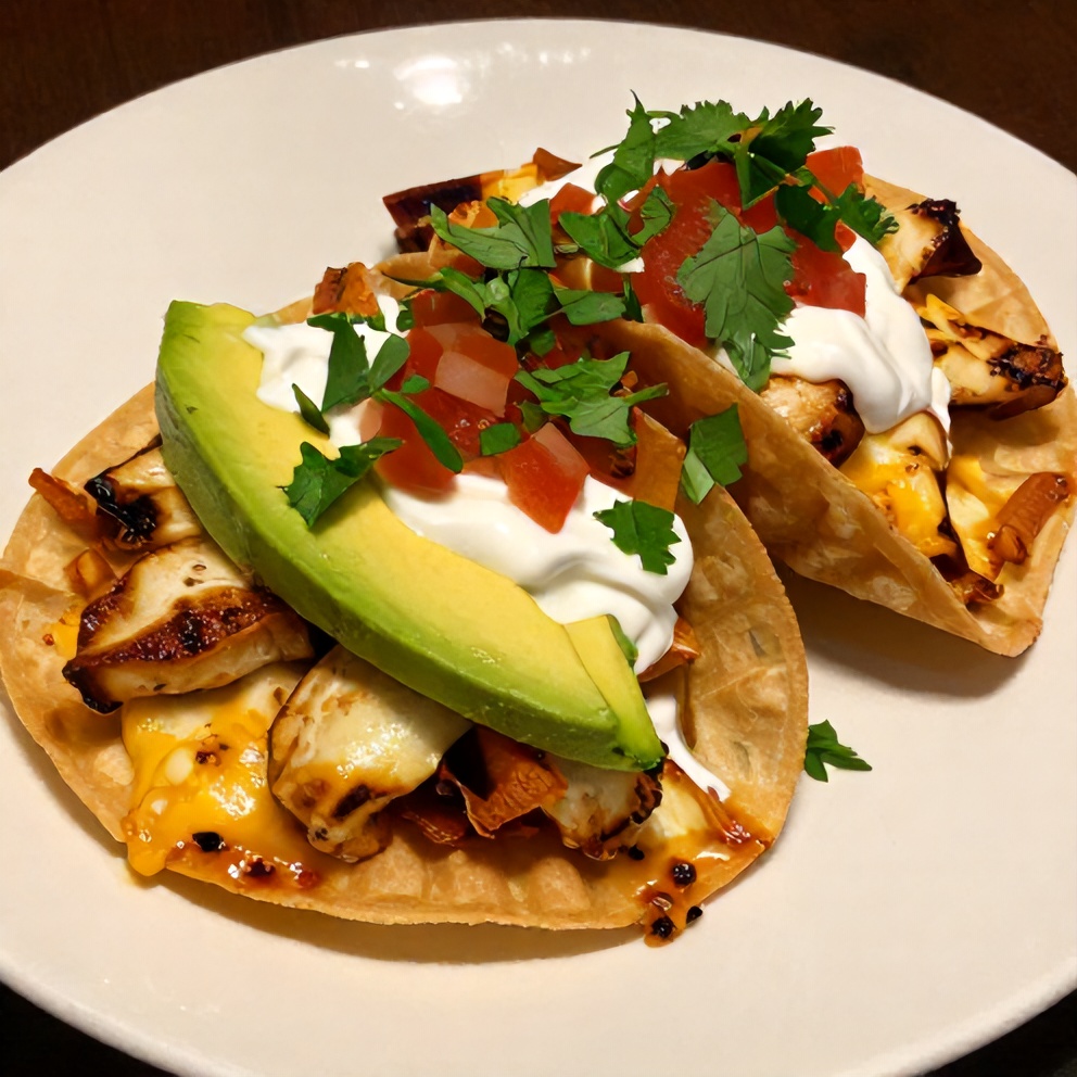 Honey Lime Chicken Nacho Wonton Tacos