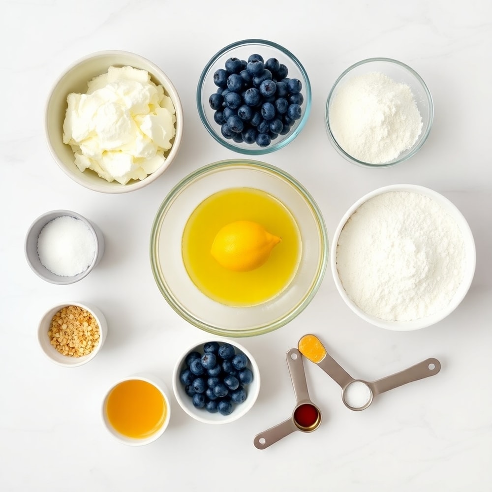 Lemon Blueberry Cottage Cheese Pancake Bites Ingredients