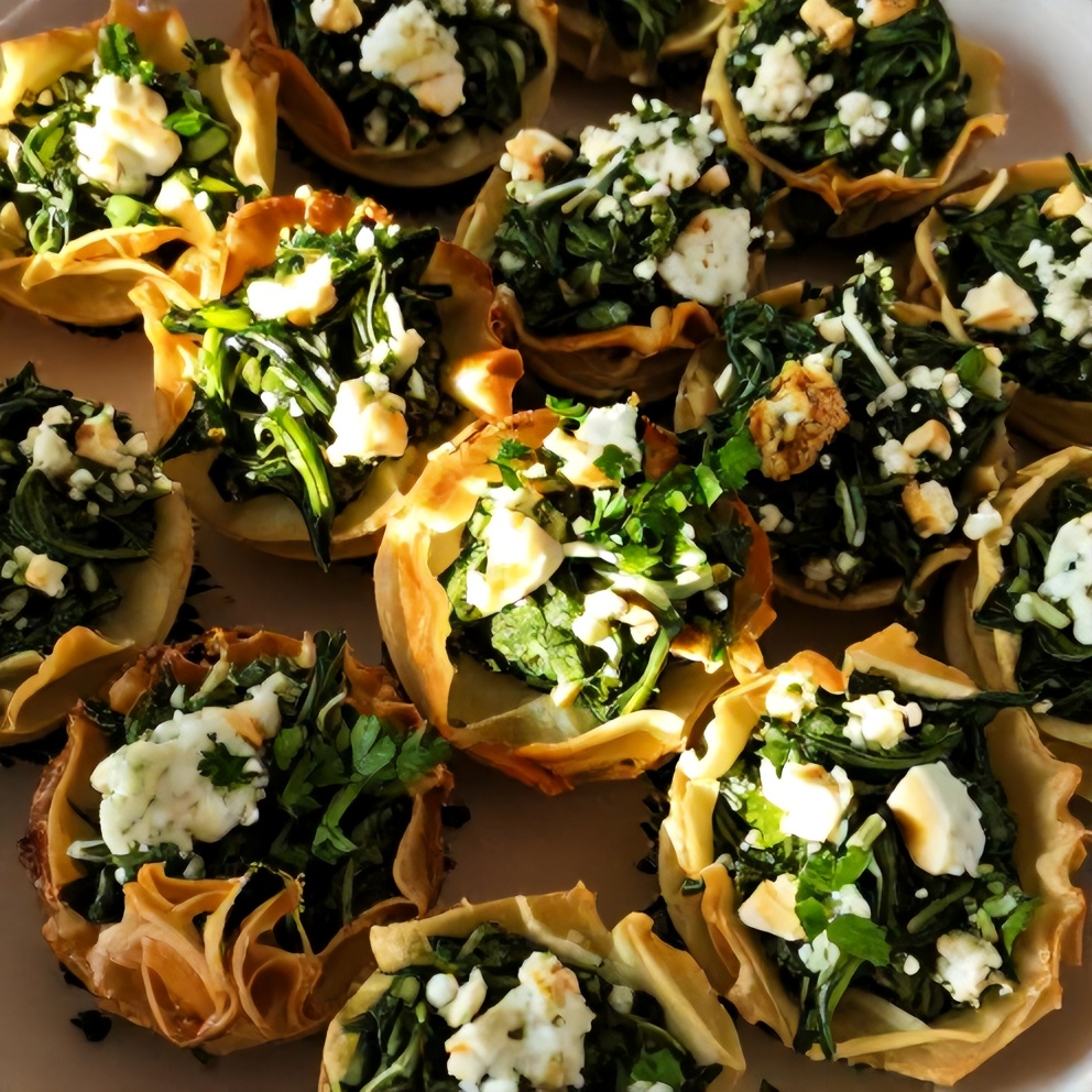 Mediterranean Spinach and Feta Crisps