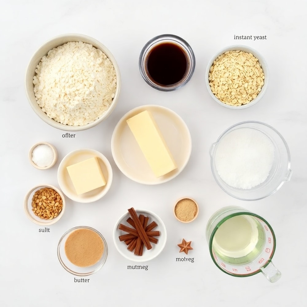 Oatmeal Molasses Rolls Ingredients