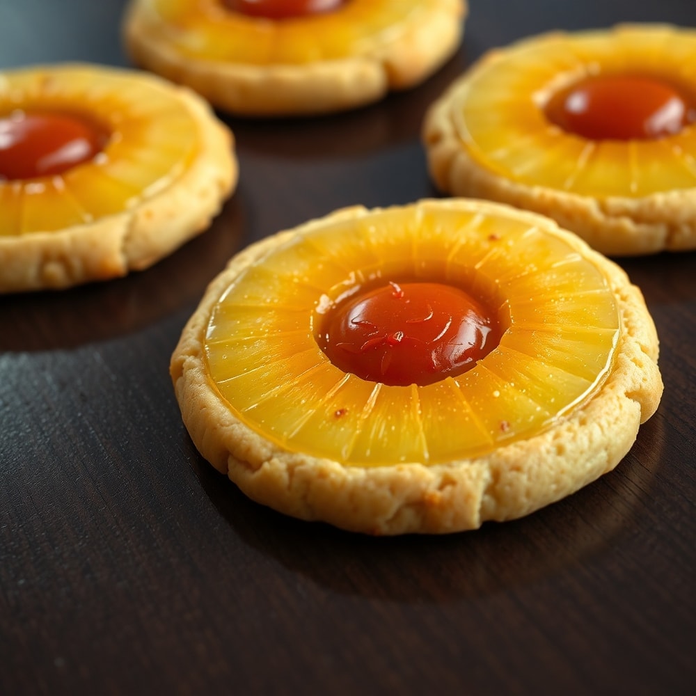 Pineapple Upside Down Sugar Cookies