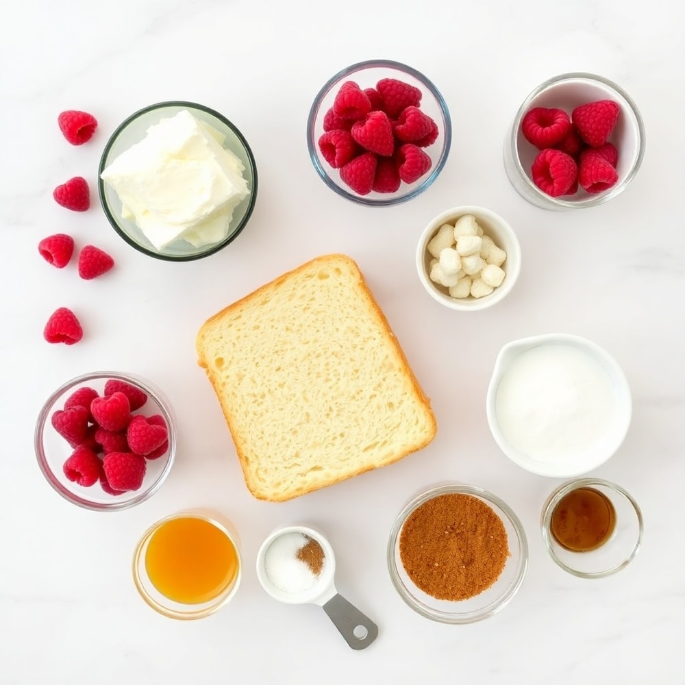 Raspberry Cheesecake French Toast Casserole Ingredients