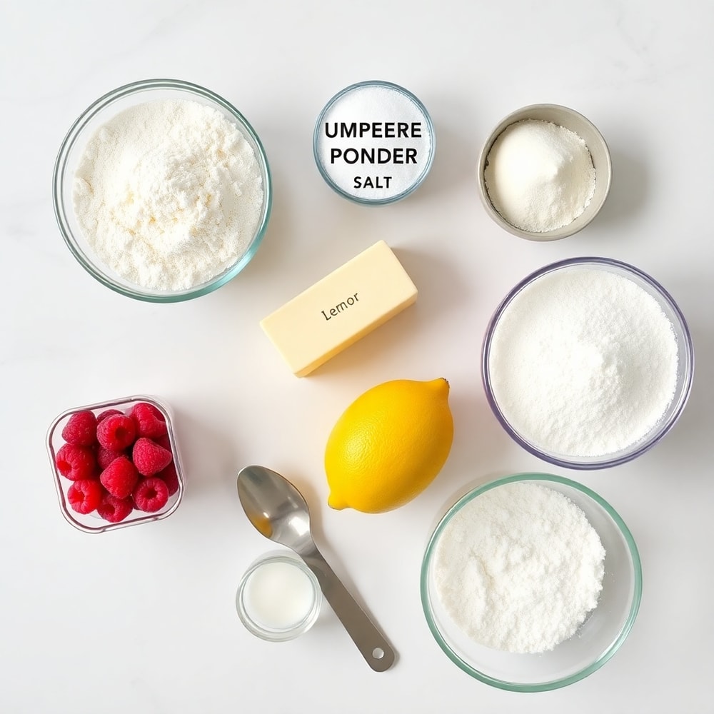 Raspberry Lemon Cookies Ingredients