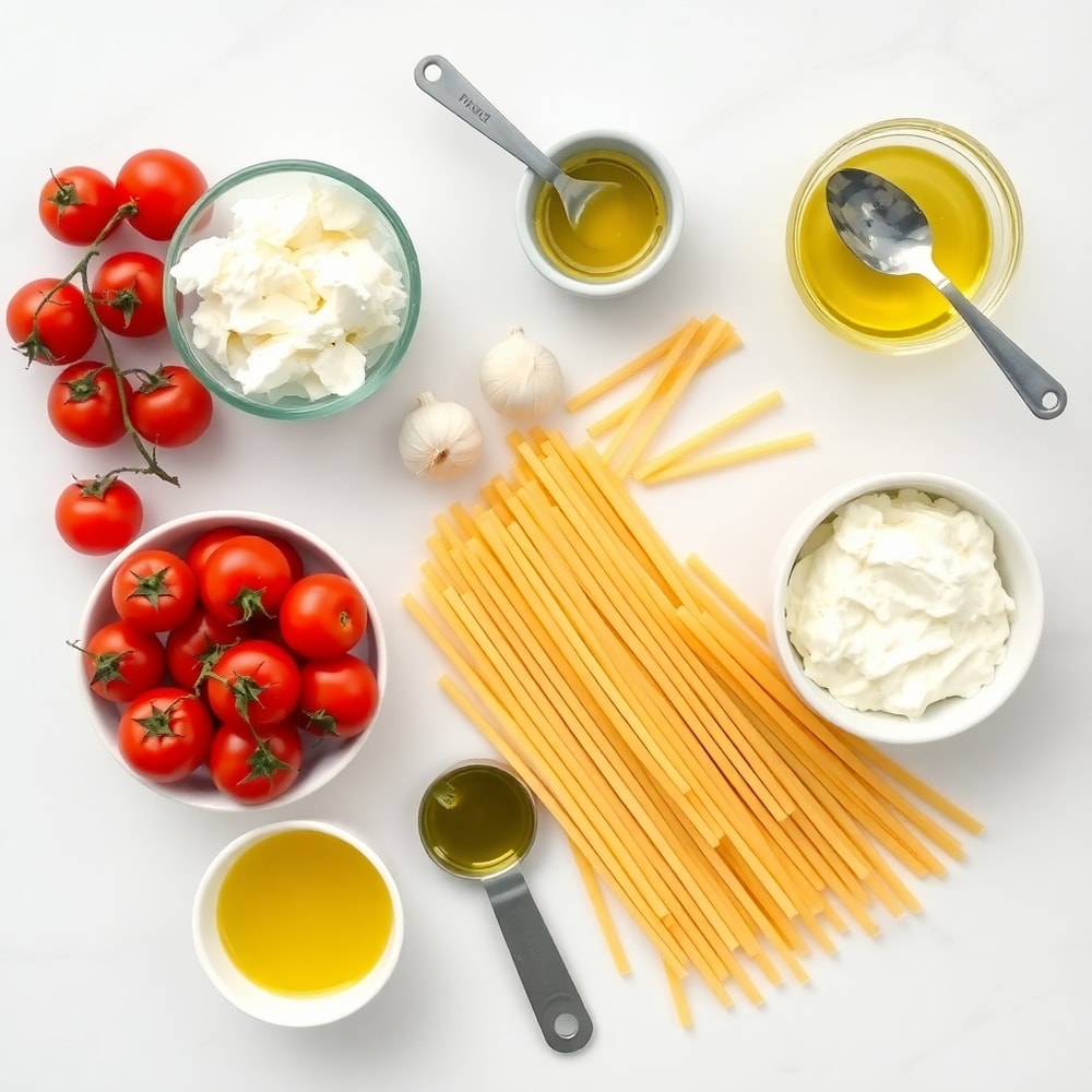 Roasted Tomato and Garlic Ricotta Pasta Ingredients