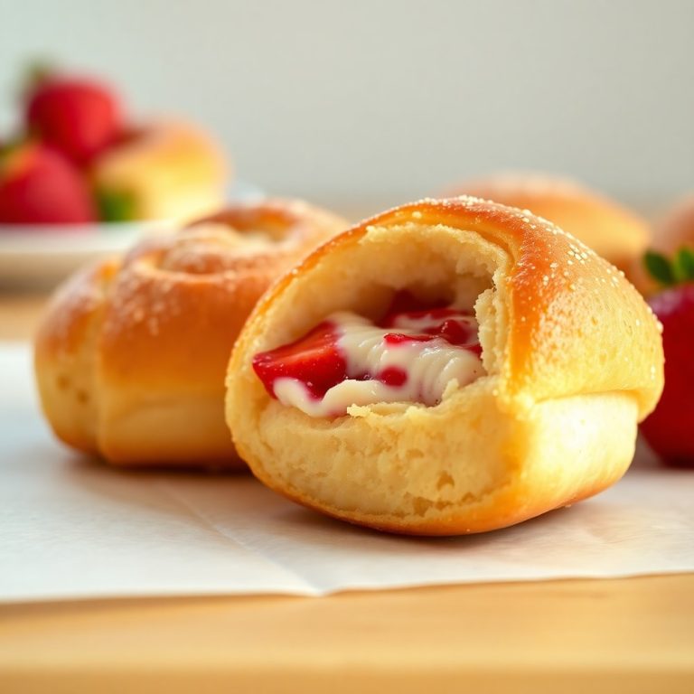 Strawberry Cheesecake Breakfast Rolls