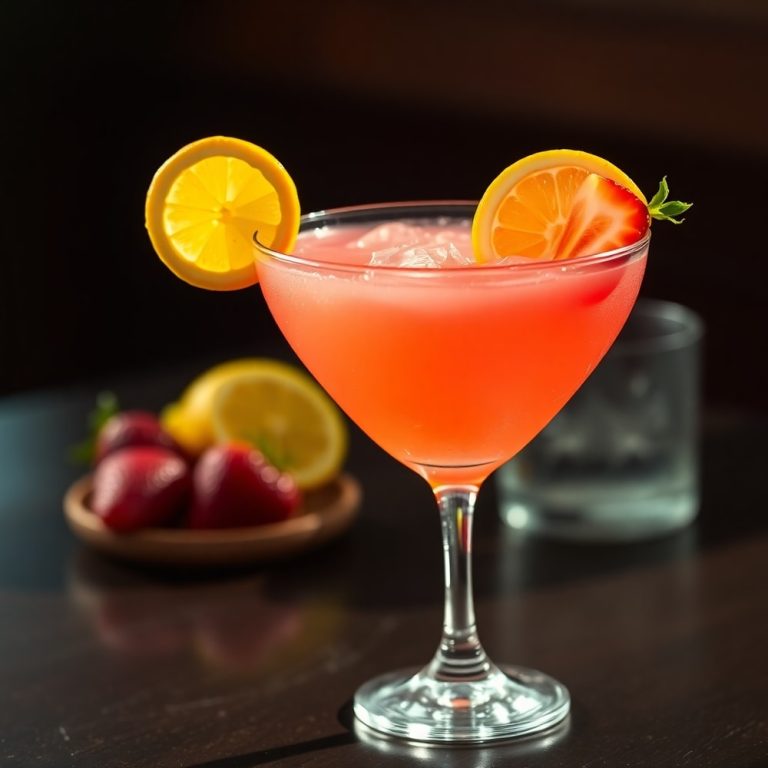 Strawberry Lemon Drop Martini