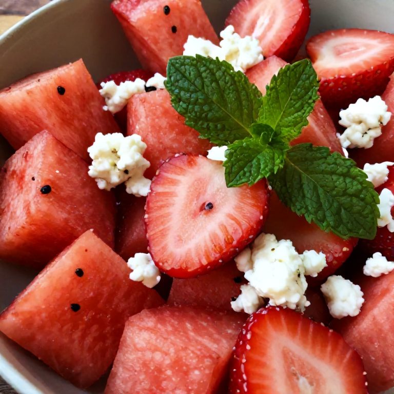 Strawberry Watermelon Salad
