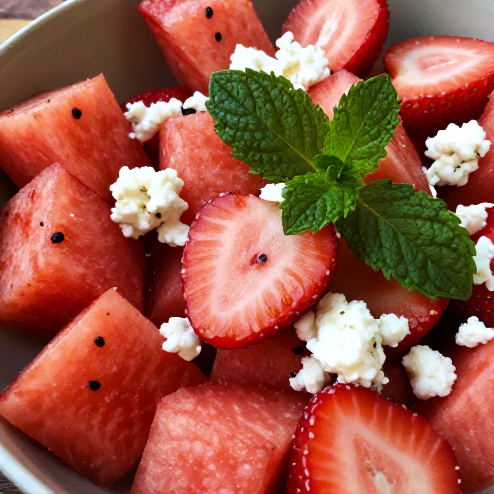 Strawberry Watermelon Salad